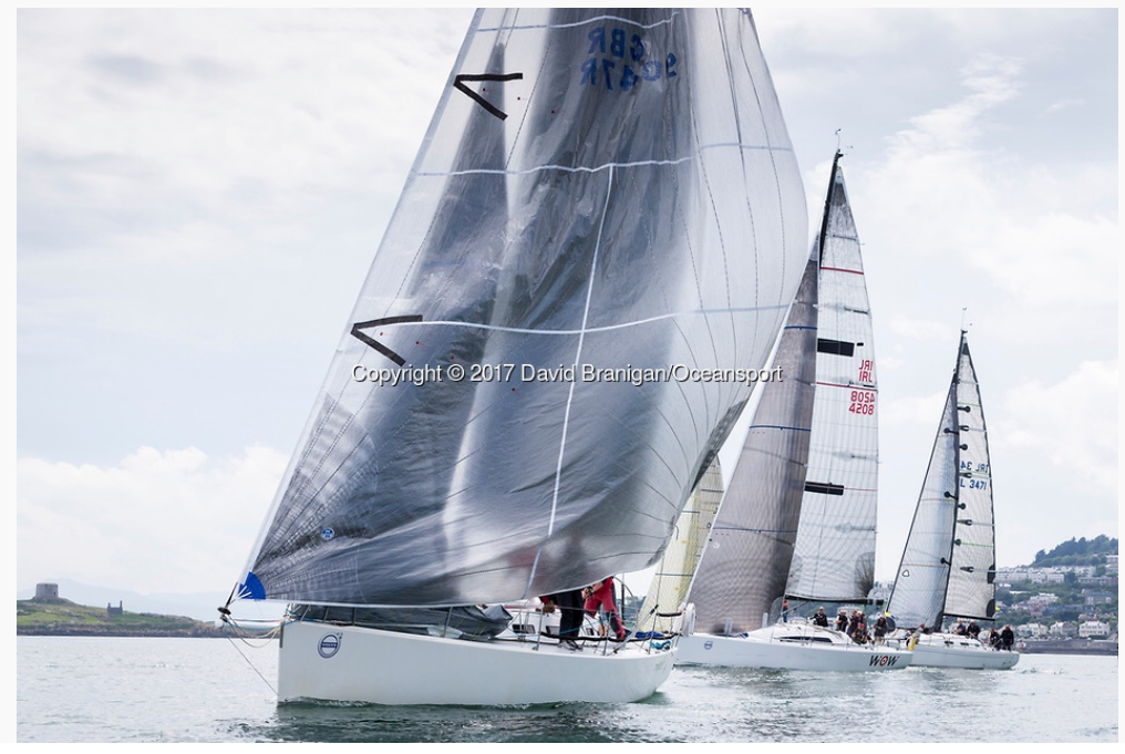 Vicly and Peter at the Fastnet